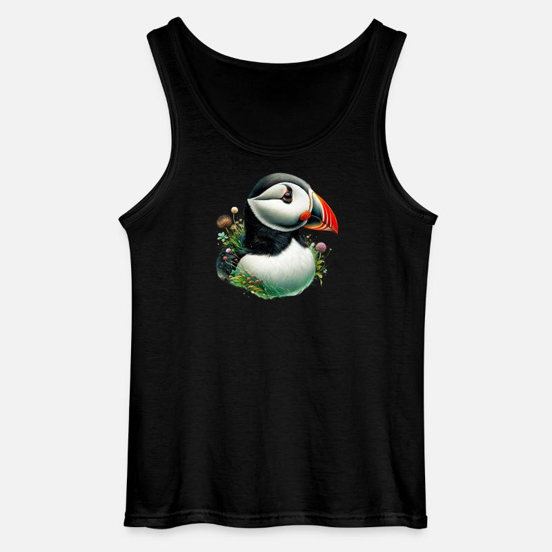 Papageitaucher - Gildan Männer Tank Top - Schwarz