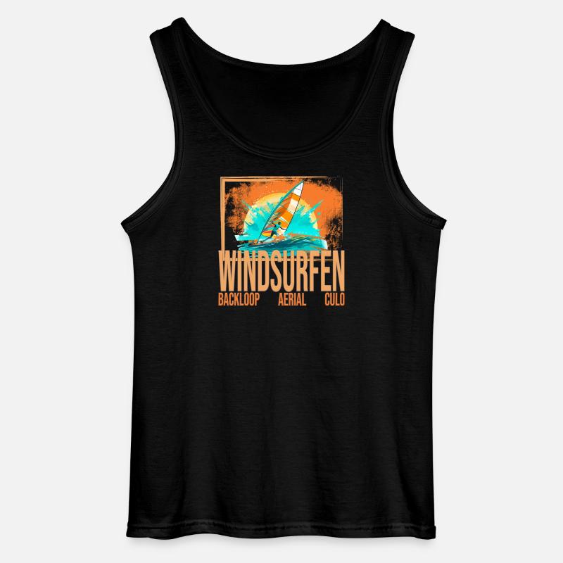 Backloop - Aerial - Culo - Windsurfen - Gildan Männer Tank Top - Schwarz