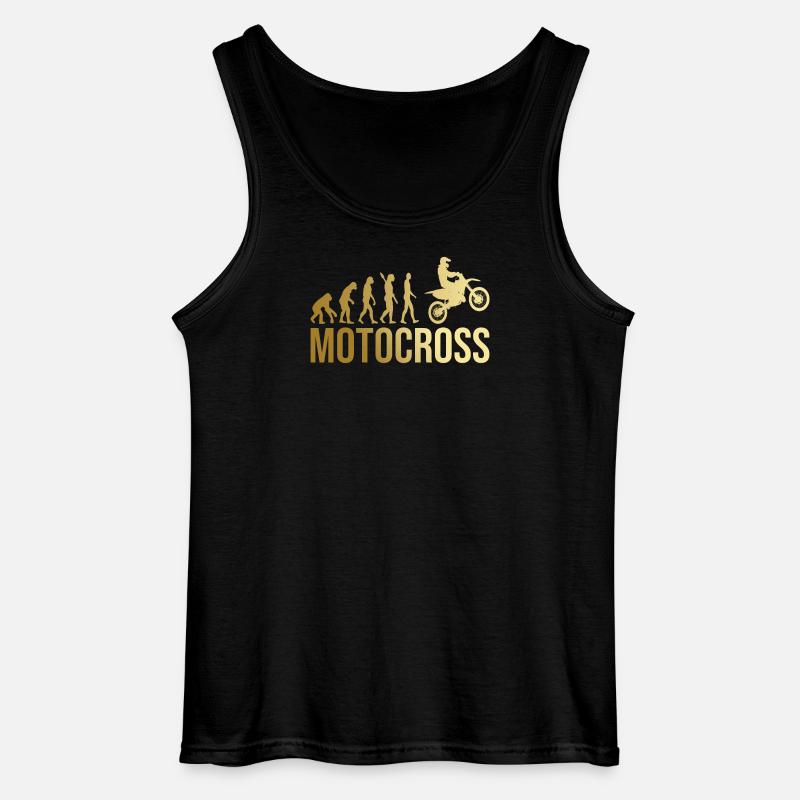 Evolution Motocross - Gildan Männer Tank Top - Schwarz