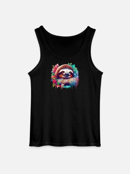 Sloth - Gildan Men’s Tank Top - black