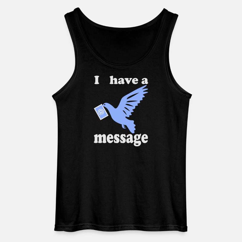 Friedenstaube Vogel - Gildan Männer Tank Top - Schwarz