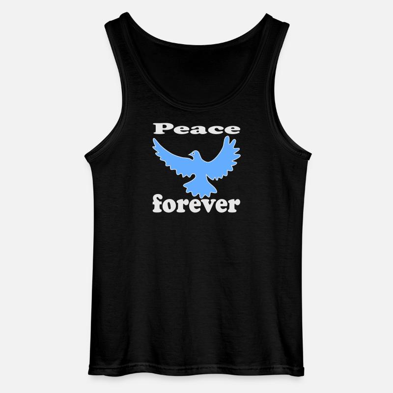 FriedensTaube Vogel - Gildan Männer Tank Top - Schwarz