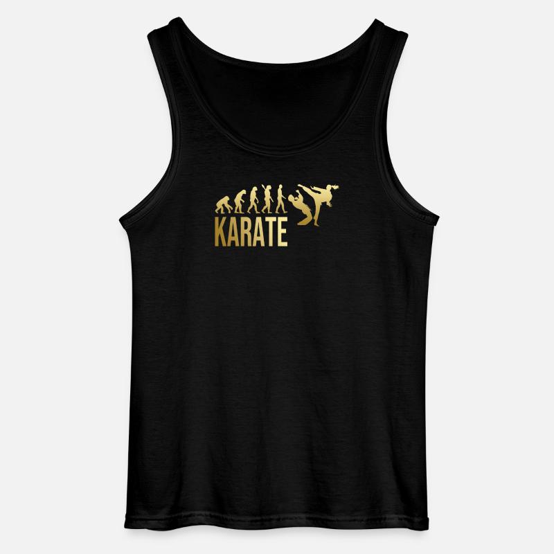 Evolution Karate - Gildan Männer Tank Top - Schwarz