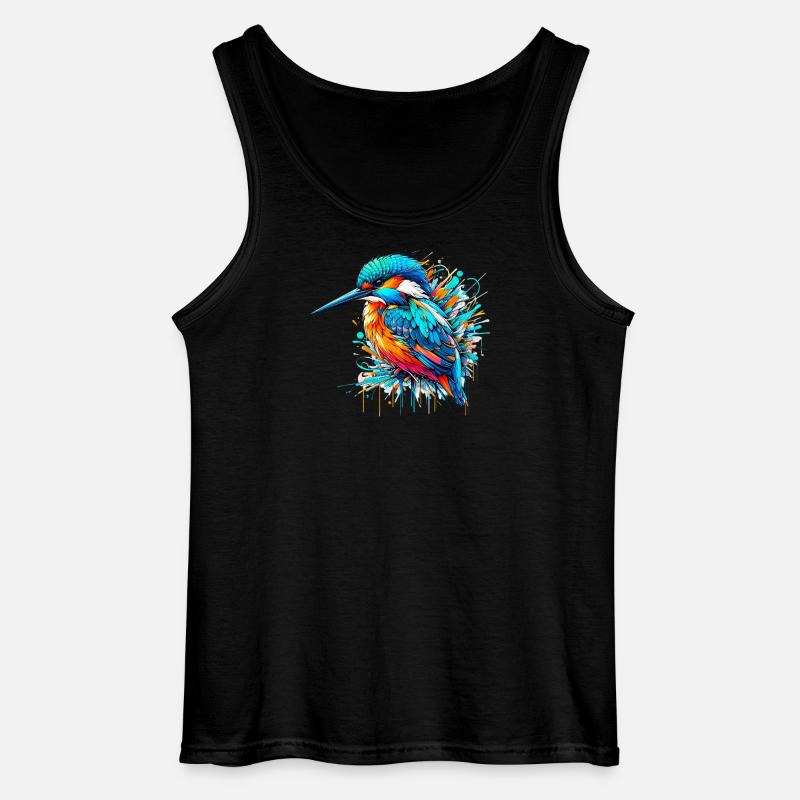 Eisvogel - Gildan Männer Tank Top - Schwarz