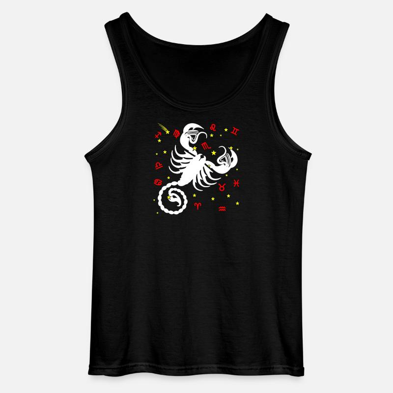 Skorpion-Farbe - Gildan Männer Tank Top - Schwarz
