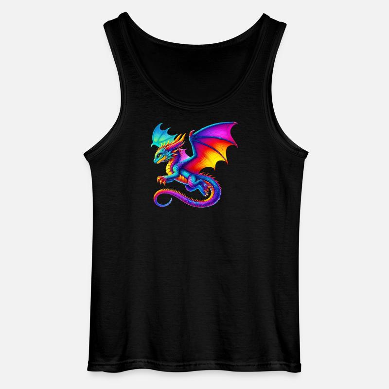 Drache - Gildan Männer Tank Top - Schwarz