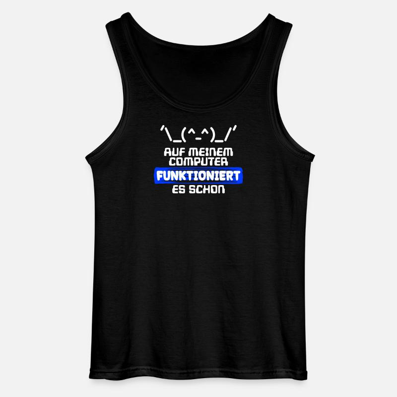 Computer Developer Softwareentwickler Statement - Gildan Männer Tank Top - Schwarz