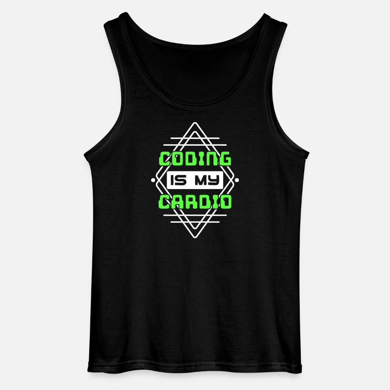 Developer Statement Code Skripting Webentwickler - Gildan Männer Tank Top - Schwarz