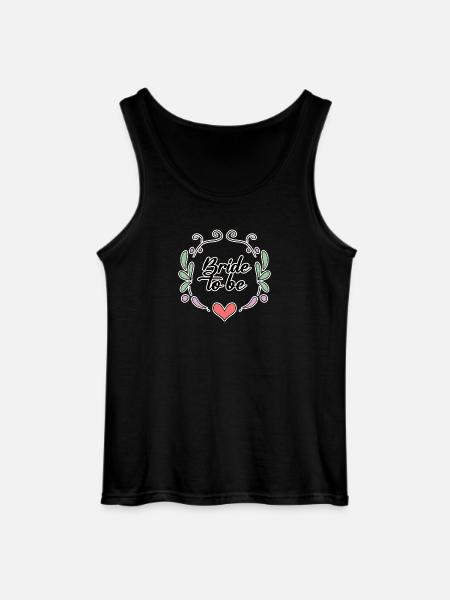 Bridal Saying Motif - Gildan Men’s Tank Top - black