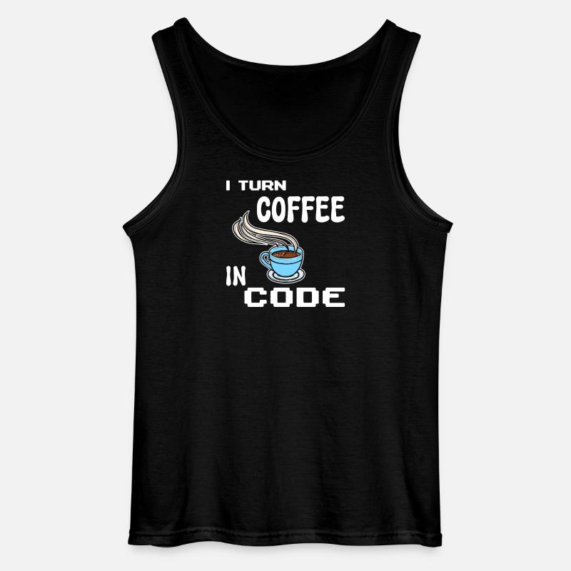 Developer Computerfreak Statement Programmierer - Gildan Männer Tank Top - Schwarz