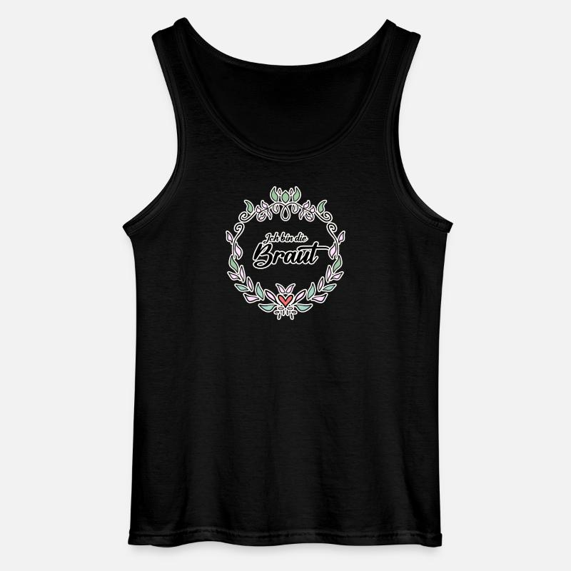 Braut Motiv Form - Gildan Männer Tank Top - Schwarz