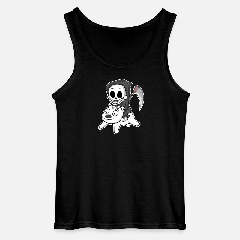 Sensenmann Eisbär Motiv - Gildan Männer Tank Top - Schwarz
