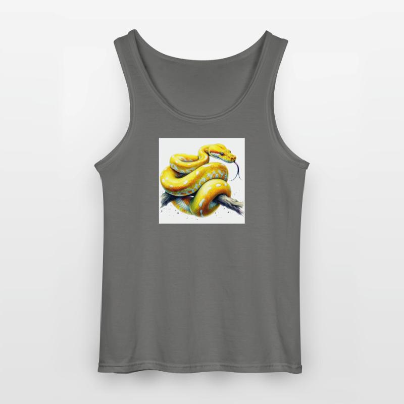 Python jaune Débardeur Gildan Homme