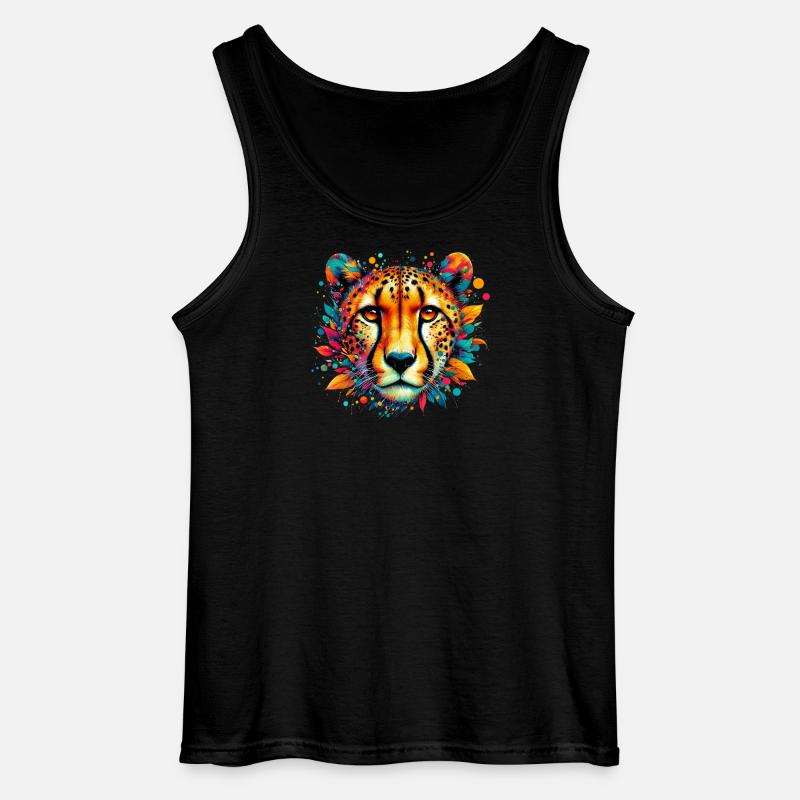 Gepard - Gildan Männer Tank Top - Schwarz
