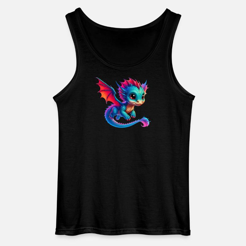 Drache - Gildan Männer Tank Top - Schwarz