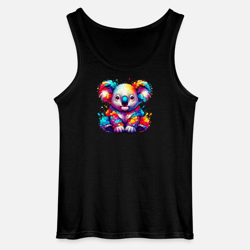 Koala - Gildan Men’s Tank Top - black