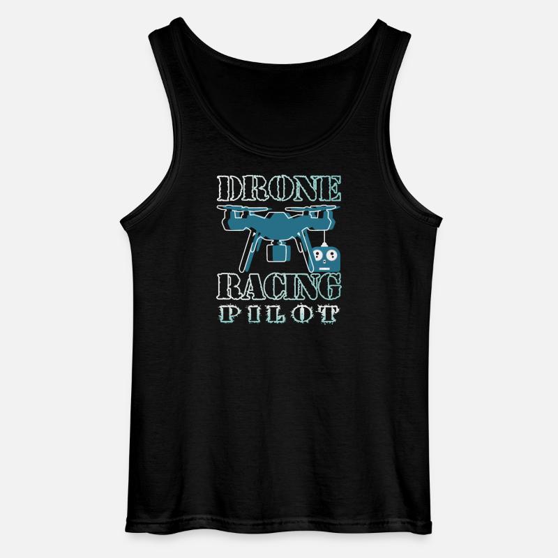 Drohnen Pilot - Gildan Männer Tank Top - Schwarz