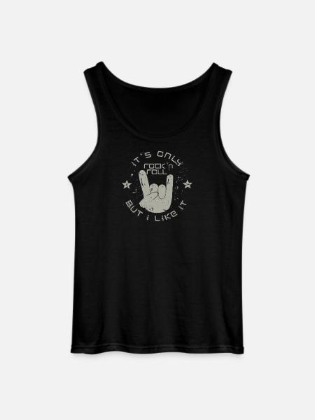 only Rock 'n' Roll - Gildan Men’s Tank Top - black