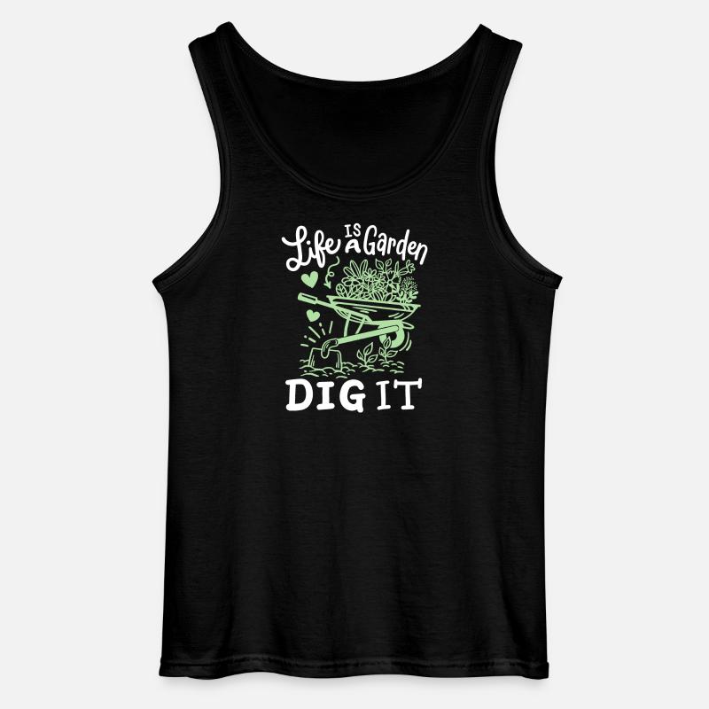 Garten Gartenarbeit - Gildan Männer Tank Top - Schwarz