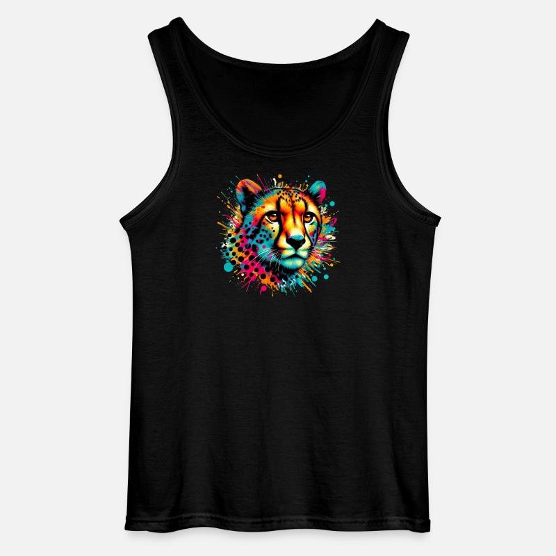 Gepard - Gildan Männer Tank Top - Schwarz
