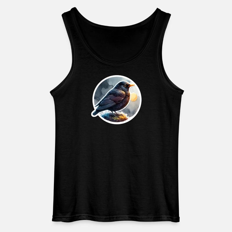 Amsel - Gildan Männer Tank Top - Schwarz