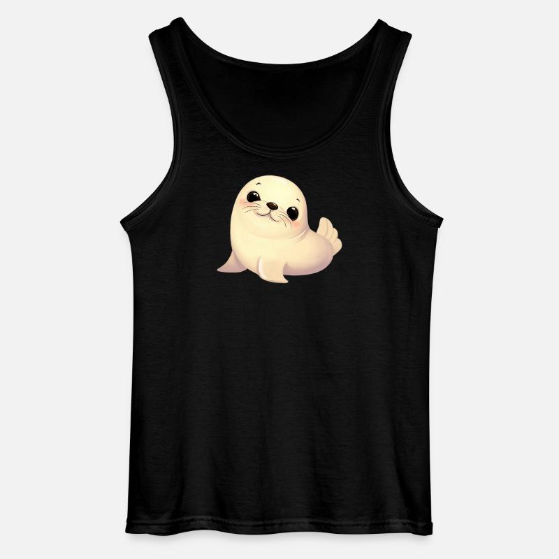 Siegel - Gildan Männer Tank Top - Schwarz
