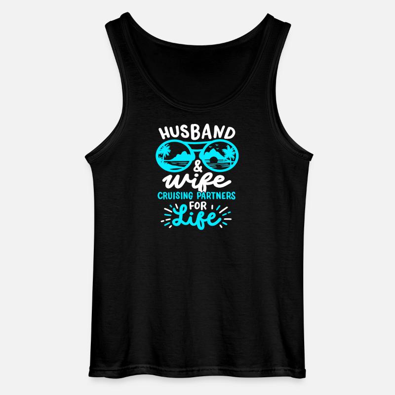 Ehemann Ehefrau Kreuzfahrt - Gildan Männer Tank Top - Schwarz