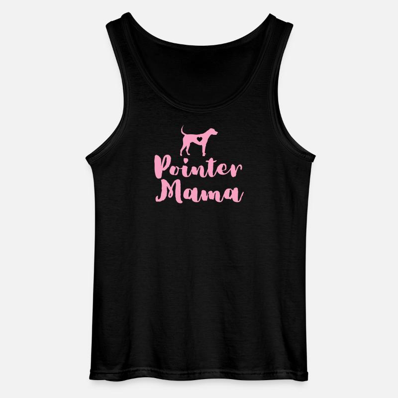 German Pointer Mom Pointer Mama - Gildan Men’s Tank Top - black