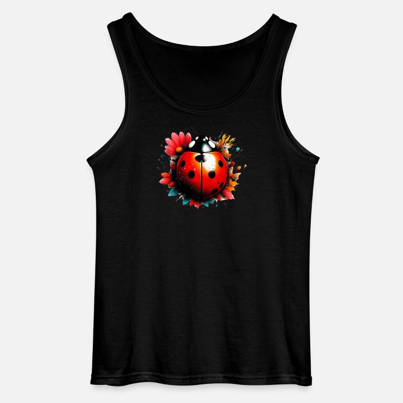 Marienkäfer - Gildan Männer Tank Top - Schwarz