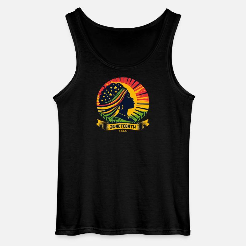 Juneteenth feiern: Freiheit, Erbe, Einheit - Gildan Männer Tank Top - Schwarz