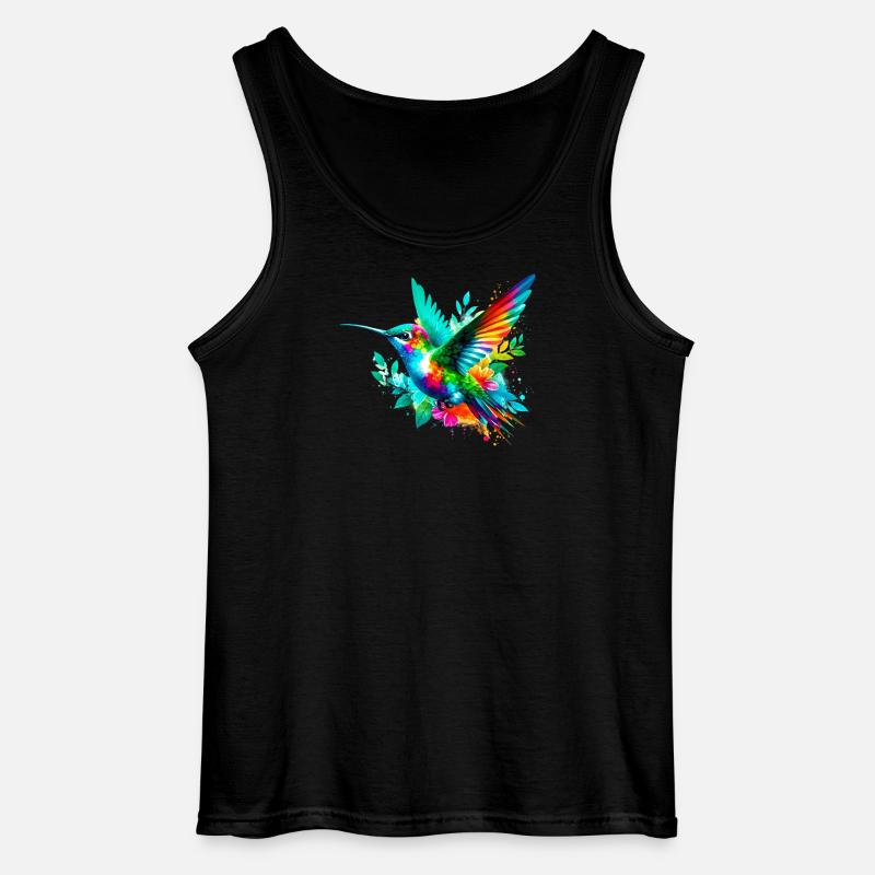 Kolibri - Gildan Männer Tank Top - Schwarz