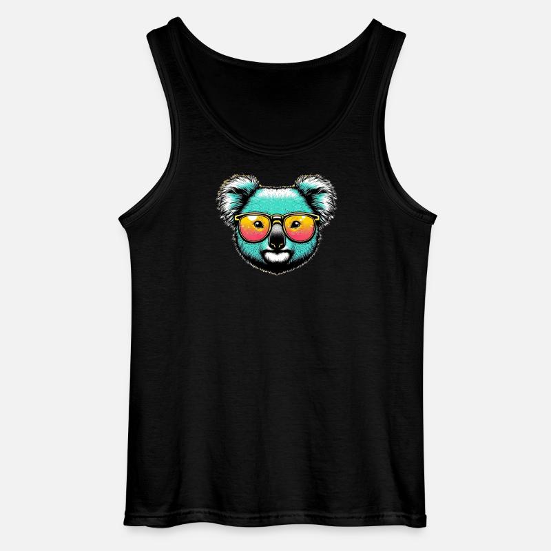 Koala - Gildan Männer Tank Top - Schwarz