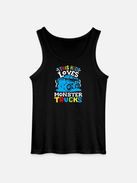 Monstertrucks für Kinder - Gildan Männer Tank Top - Schwarz