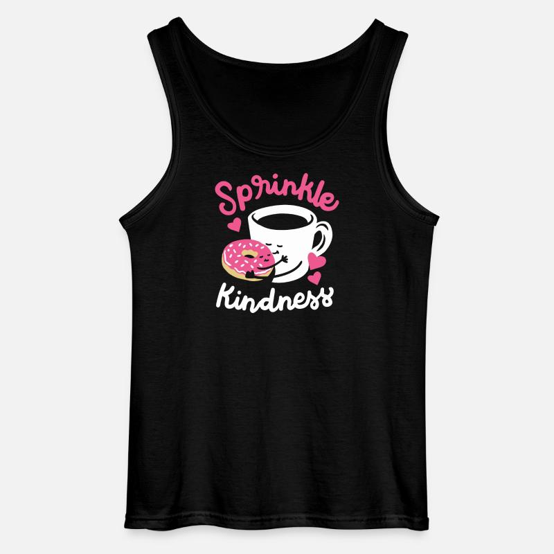 Donut und Kaffee - Gildan Männer Tank Top - Schwarz