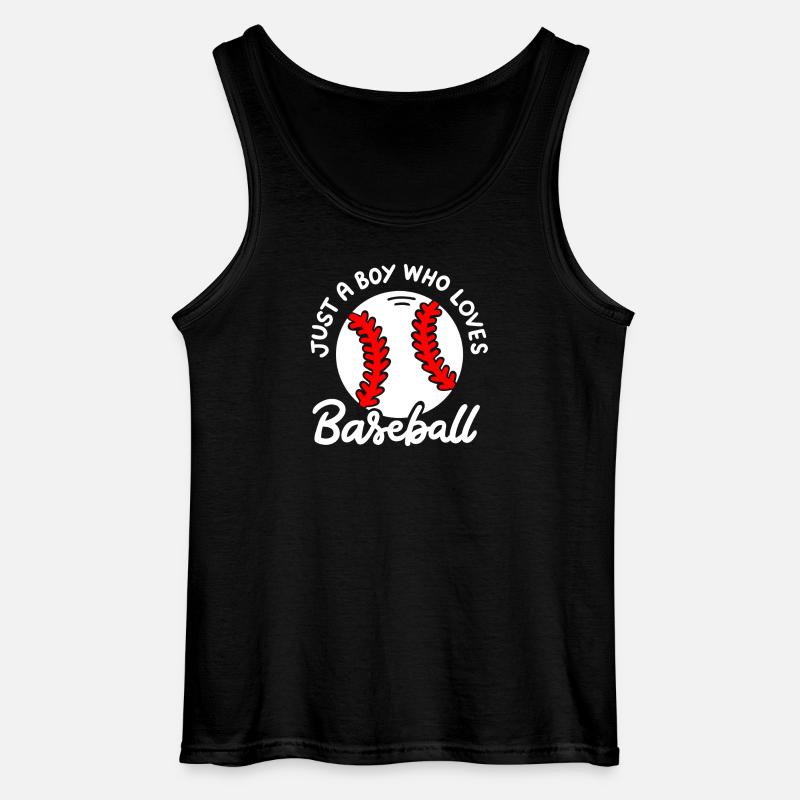 Baseball Baseballspieler - Gildan Männer Tank Top - Schwarz