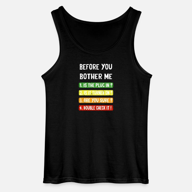 Before you bother me - Gildan Männer Tank Top - Schwarz