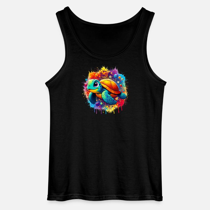 Schildkröte - Gildan Männer Tank Top - Schwarz