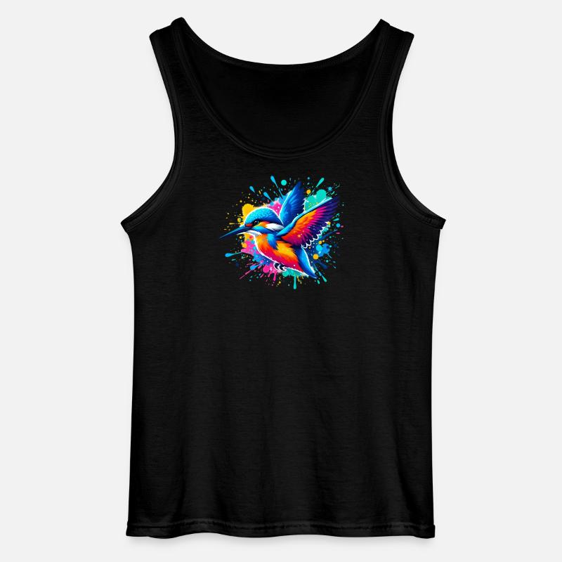 Eisvogel - Gildan Männer Tank Top - Schwarz