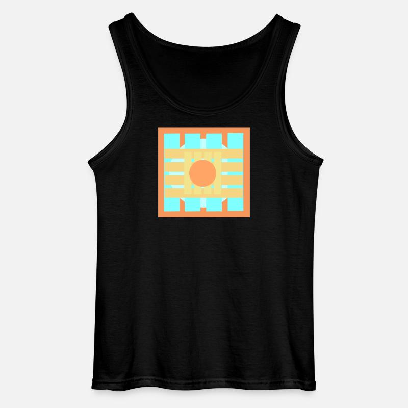  Farbenspiele Muster Design - Gildan Männer Tank Top - Schwarz