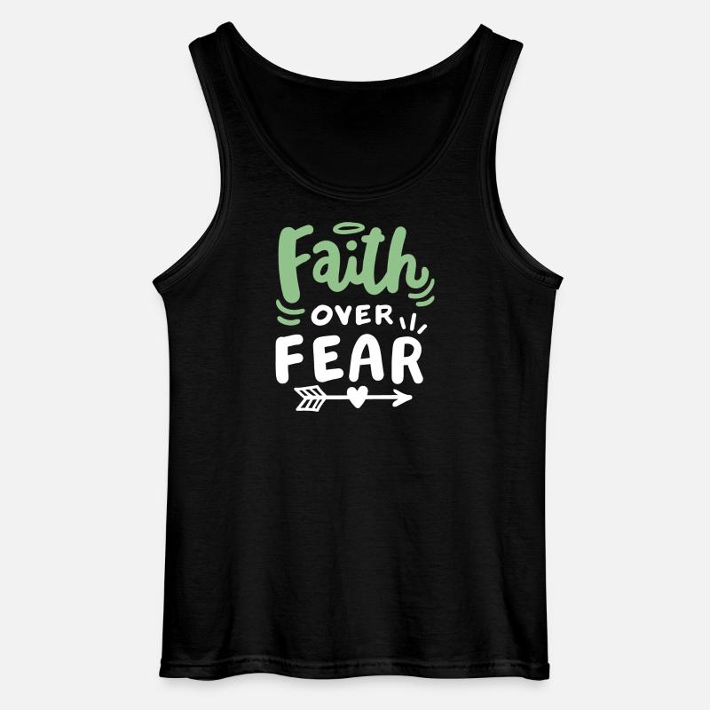 Christlicher Glaube Bibel Zitat - Gildan Männer Tank Top - Schwarz