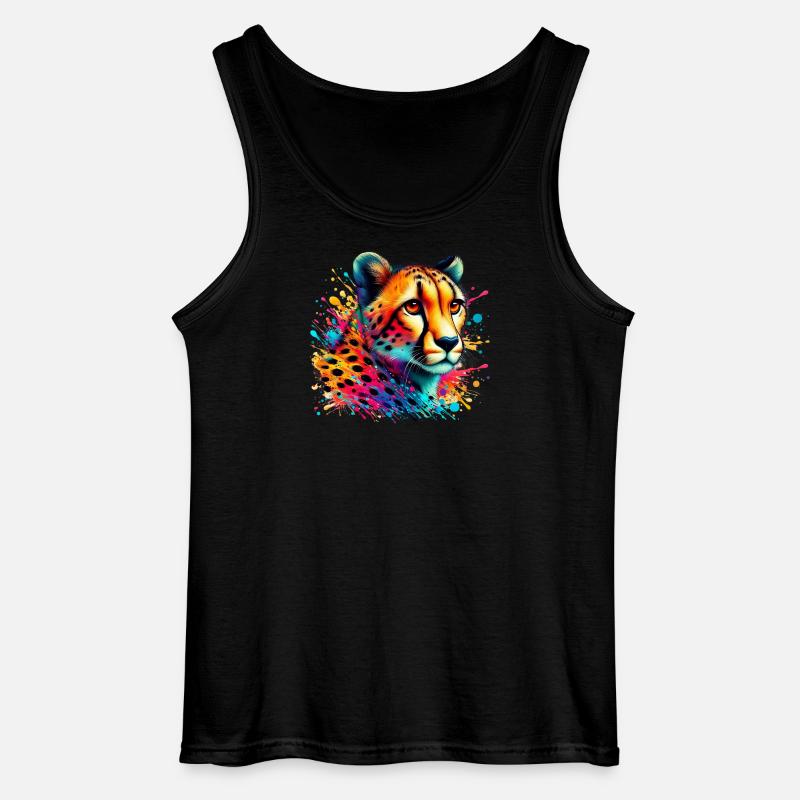 Gepard - Gildan Männer Tank Top - Schwarz