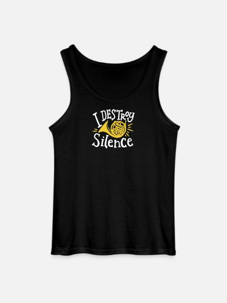 Waldhornspieler Musiker - Gildan Männer Tank Top - Schwarz