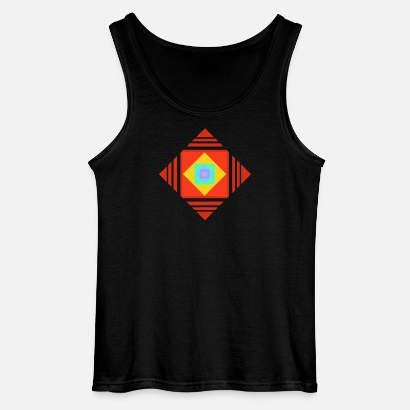  Farbenspiele und Muster - Gildan Männer Tank Top - Schwarz