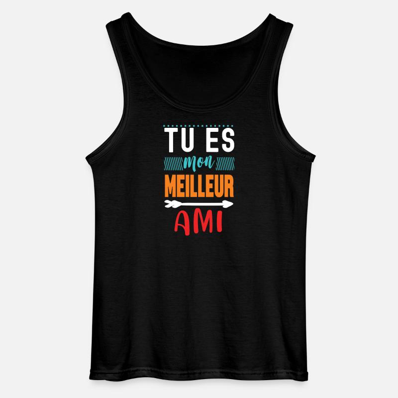 Du bist mein bester Freund - Gildan Männer Tank Top - Schwarz