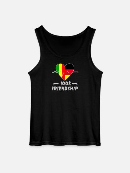 Mali and Germany 100% friendship - Gildan Men’s Tank Top - black
