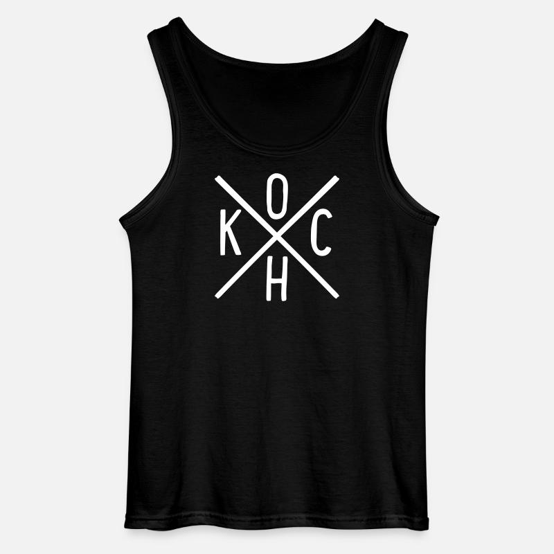 Koch - Gildan Männer Tank Top - Schwarz