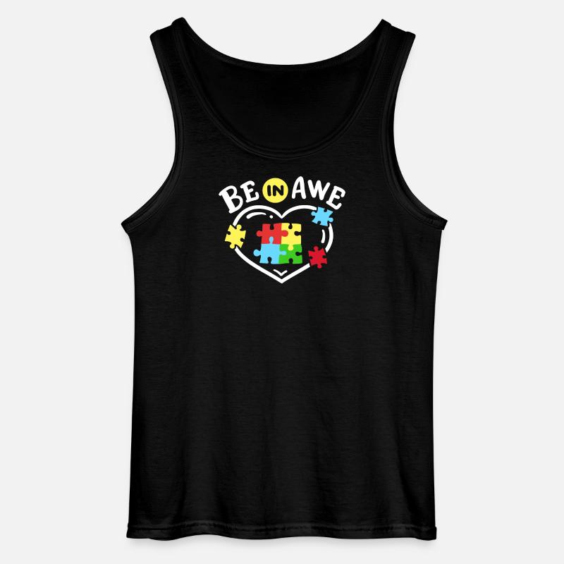 Autismus Bewusstsein - Gildan Männer Tank Top - Schwarz