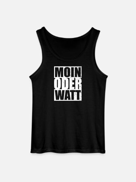 Moin Oder Watt Ruhrgebiet Ruhrpott Hamburg Moin - Gildan Männer Tank Top - Schwarz
