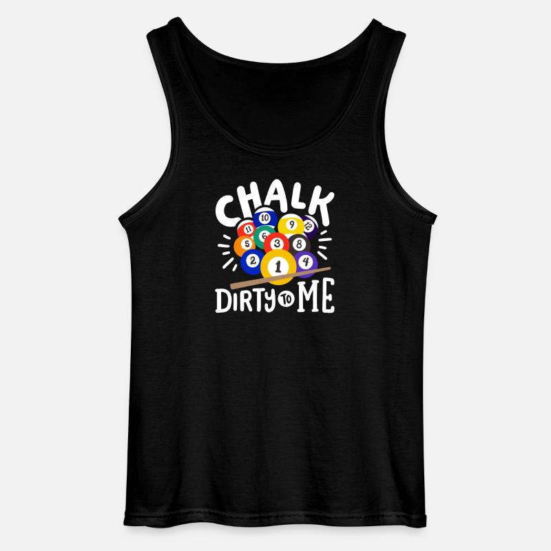 Poolspieler Billard - Gildan Männer Tank Top - Schwarz