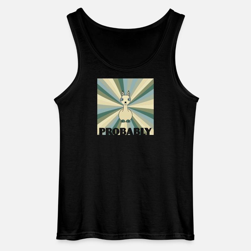 Alpaka - Gildan Männer Tank Top - Schwarz